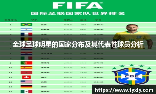 全球足球明星的国家分布及其代表性球员分析